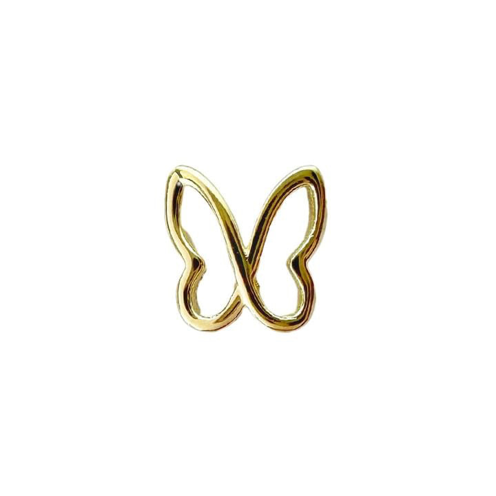 18K GOLD HOLLOW BUTTERFLY